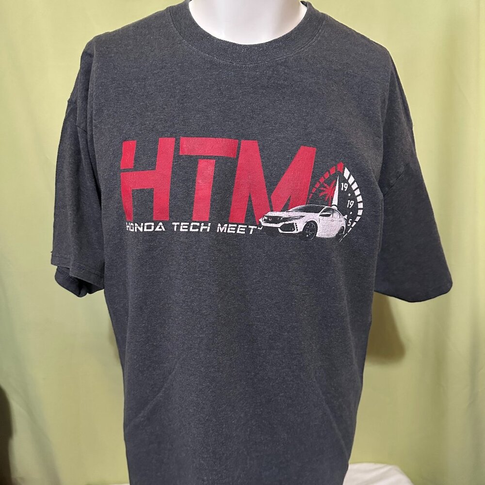Honda Tech Meet I Love My Honda Guam Men's Dark Gray T Shirt XL Port & Company